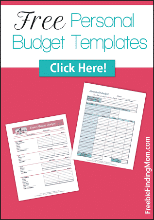 free printable personal budget template free printable personal budget template