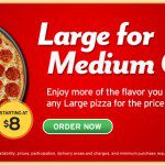 Pizza Hut Large Pizza For The Price Of Medium Pizza