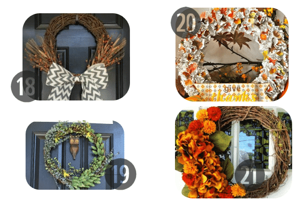 25 DIY Fall Wreath Styles: Decorate Your Front Door