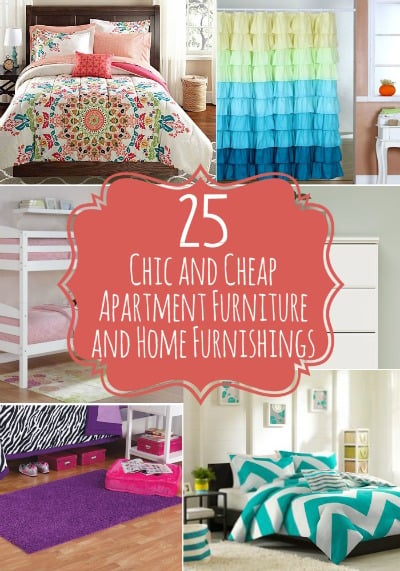 25 Chic and Cheap Apartment Furniture and Home Furnishings