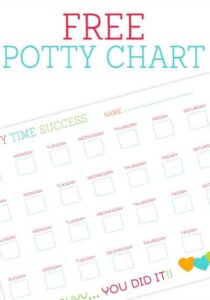 Potty Training: Free Printable Potty Charts