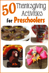 50 Thanksgiving Activities for Preschoolers - Get the kids excited about Thanksgiving with these fun crafts, games, and kid friendly recipes. Their little hands will have a blast making pilgrim hat cookies, a Popsicle stick turkey, playing with Thanksgiving finger puppets and more. 