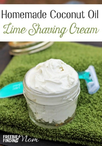 Homemade shaving cream to promote making homemade beauty products