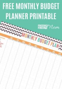 FREE Printable Budget Planner By Month