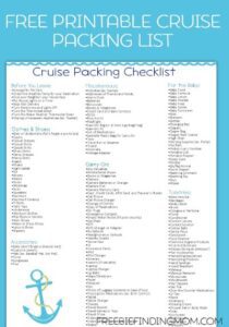 Free Printable Caribbean Cruise Packing List