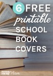 6 FREE Printable School Book Covers