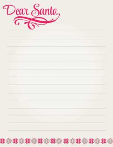 Free Printable Santa Letter Templates