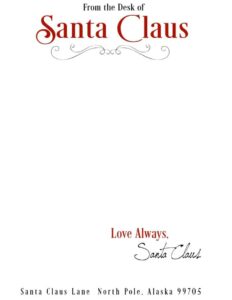 Free Printable Santa Letter Templates