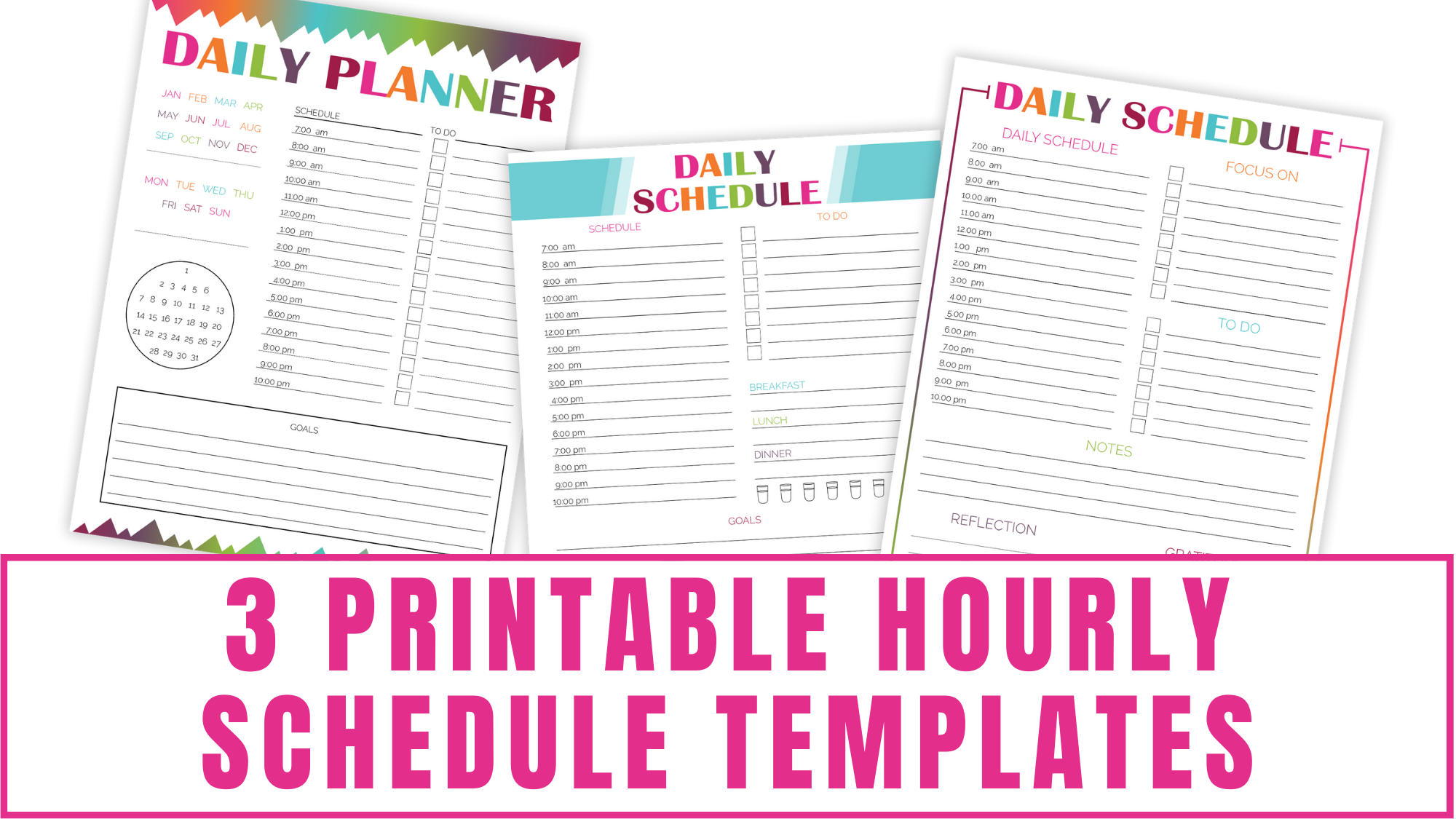 printable hourly schedule templates printable hourly schedule templates