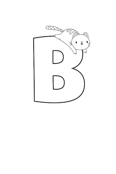 printable bubble letters cat and dog letter b freebie finding mom