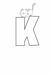 Printable Bubble Letters: Cat and Dog Letters Alphabet
