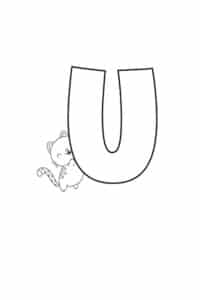 Printable Bubble Letters: Cat and Dog Letters Alphabet