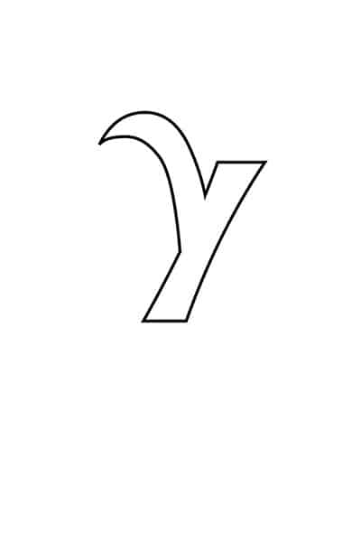 Printable Bubble Letters Fancy Letter Y