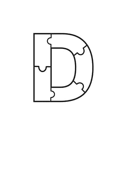 printable bubble letters puzzle letter d freebie finding mom