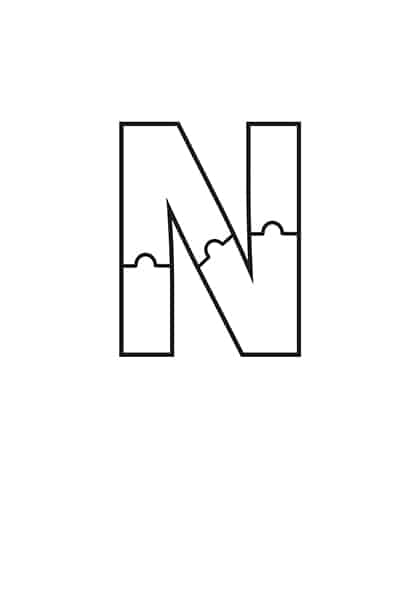 printable bubble letters puzzle letter n freebie finding mom