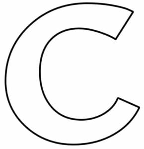 Free Printable Bubble Letter C