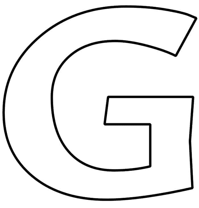 Free Printable Bubble Letter G