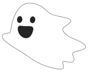Free Ghost Printables 5 Options - Free Friendly Ghost Template Printable 300x242 
