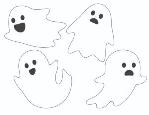 Free Ghost Printables (5 Options) - Freebie Finding Mom