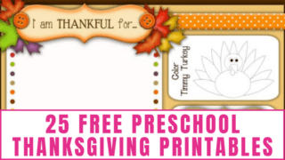 25 Free Preschool Thanksgiving Printables - Freebie Finding Mom