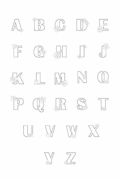 printable bubble letters flower letters alphabet freebie finding mom