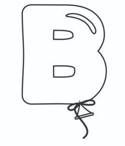 printable bubble letters balloon letter b freebie