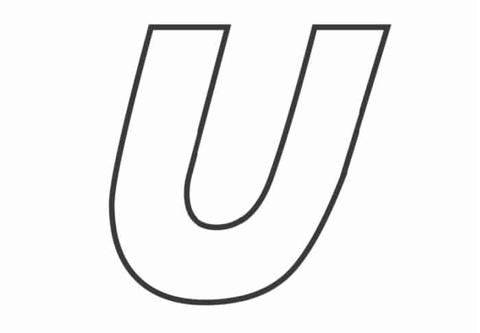 Printable Bubble Letters: Fancy Bubble Letter U