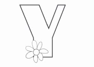 printable bubble letters flower letter y freebie finding mom