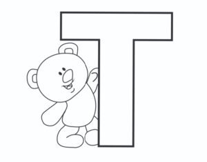 printable bubble letters teddy bear letter t freebie finding mom