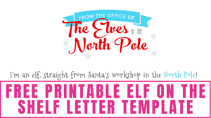 Printable Elf on the Shelf Letter Template - Freebie Finding Mom