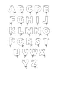 Free Printable Bubble Letters Alphabet - Freebie Finding Mom