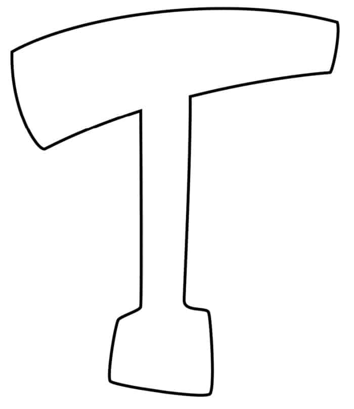 graffiti bubble letter t printable freebie finding mom