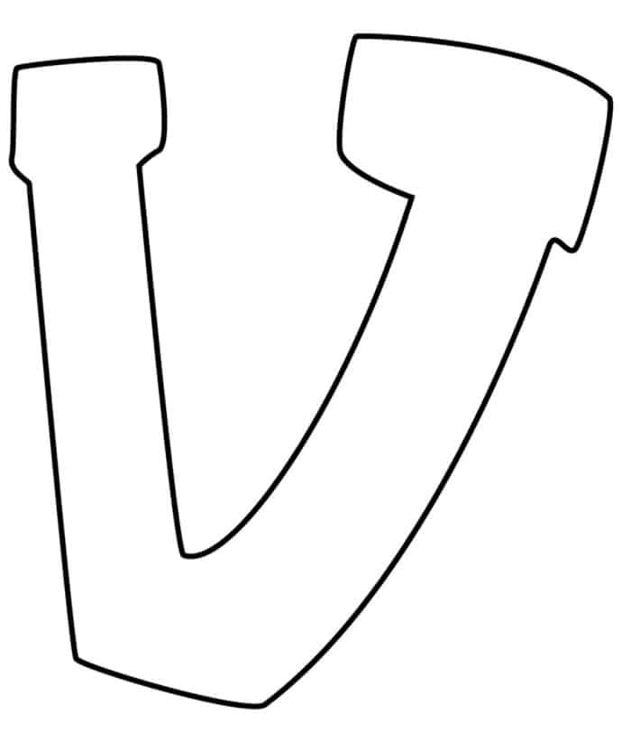 Graffiti Bubble Letter V Printable Freebie Finding Mom