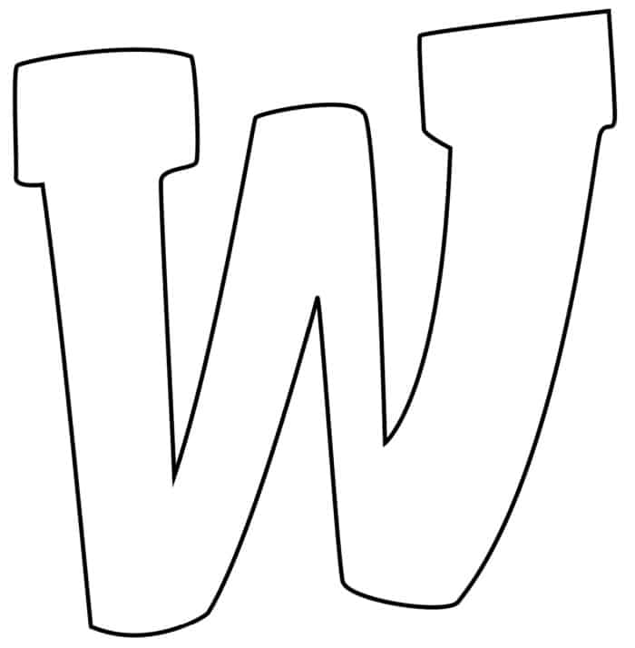 graffiti bubble letter w printable freebie finding mom