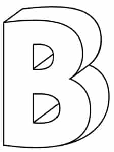 printable 3d bubble letter b freebie finding mom