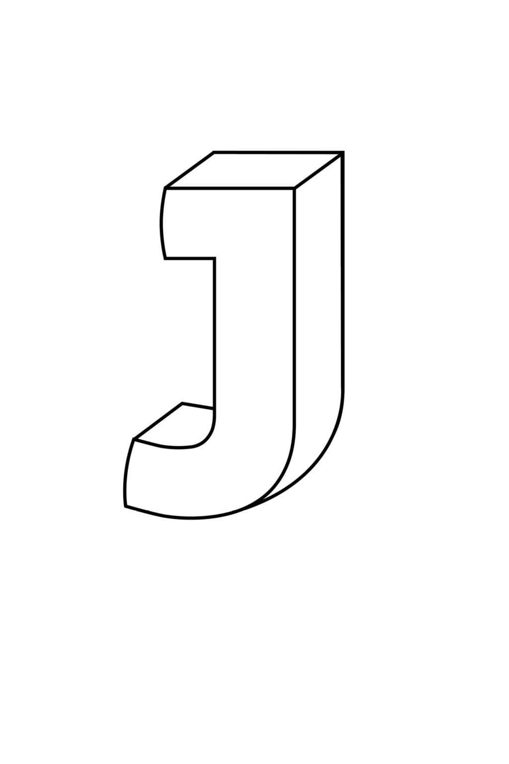 Printable 3D Bubble Letters Alphabet