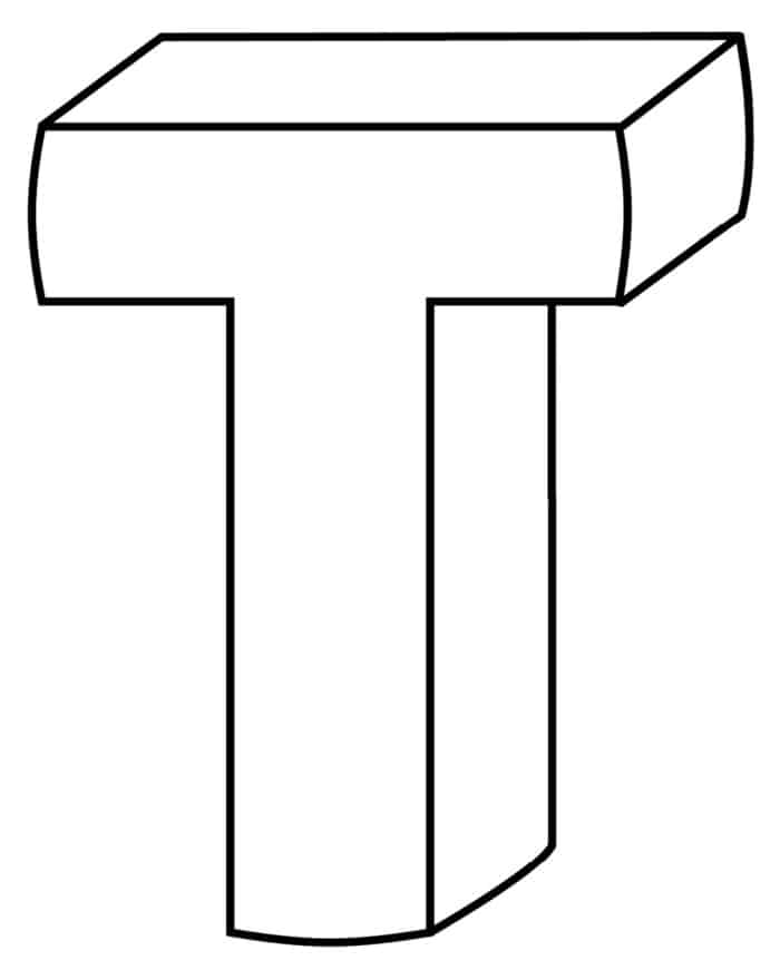 Free Printable Bubble Letter T Freebie Finding Mom Pin By Melanie 