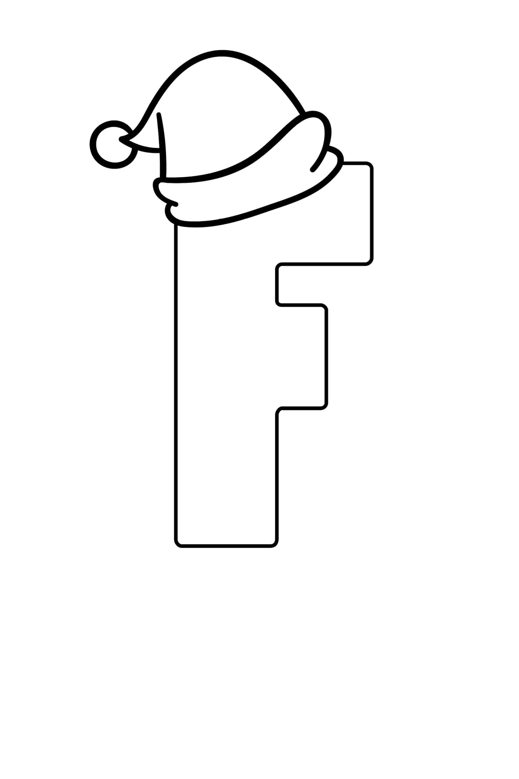 Printable Christmas Bubble Letter F Freebie Finding Mom