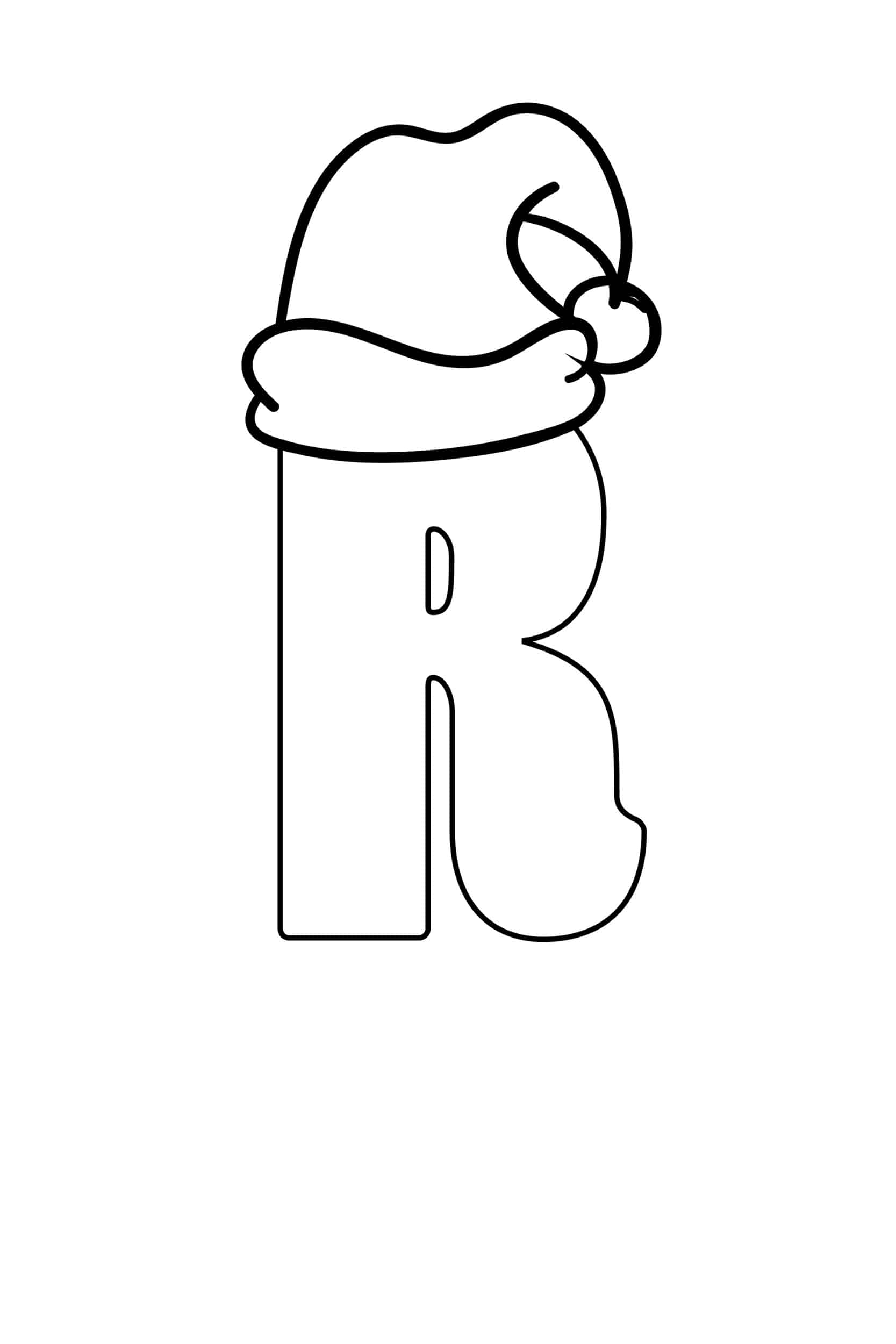 printable christmas bubble letter r freebie finding mom