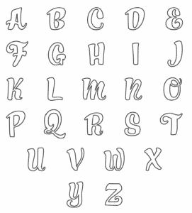 Bubble letters cursive font - monitorlasoo