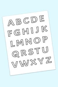 Printable Bubble Letters and Numbers