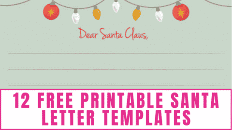 12 Printable Santa Letter Templates (Free) - Freebie Finding Mom