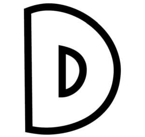 free printable bubble letter stencils bubble letter d