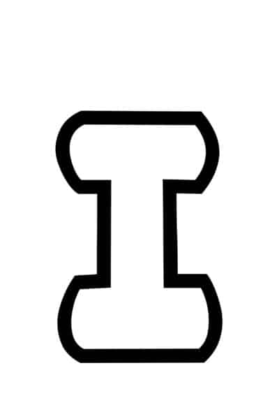 Free Printable Bubble Letter Stencils Bubble Letter I