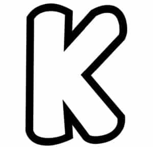free printable bubble letter stencils bubble letter k stencil
