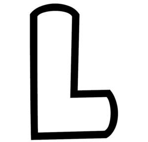 free printable bubble letter stencils bubble letter l stencil