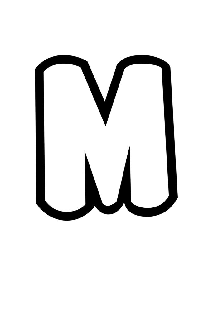 Free Printable Bubble Letter Alphabet Stencils