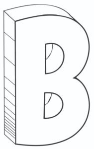Free Printable Bubble Letters: Cool Bubble Letter B