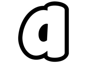Free Printable Lowercase A Bubble Letter Stencil