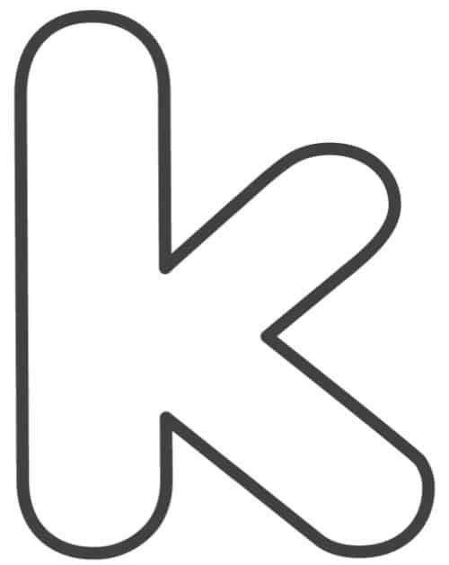 Free Printable Lowercase Bubble Letters Lowercase K Bubble Letter